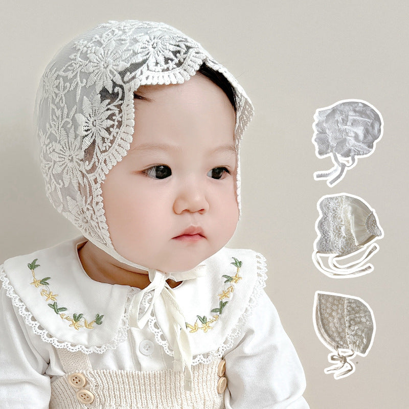 Nouveau-né Court Lace Princess Hat Baby Hat