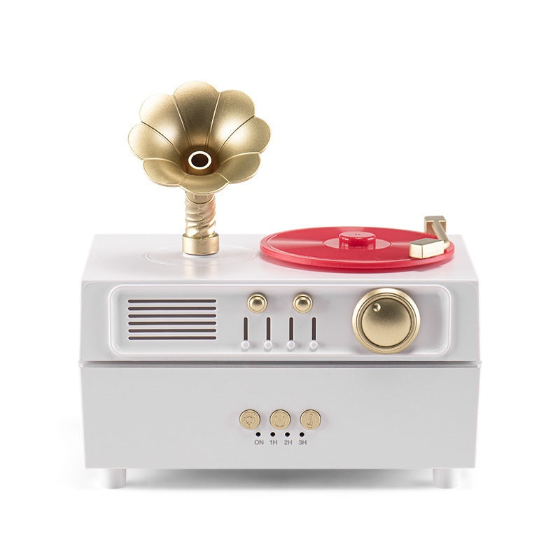 Rétro Rotation Phonographe Aromathérapie Diffuseur Bluetooth Haut-parleur Créatif Piec décoratif