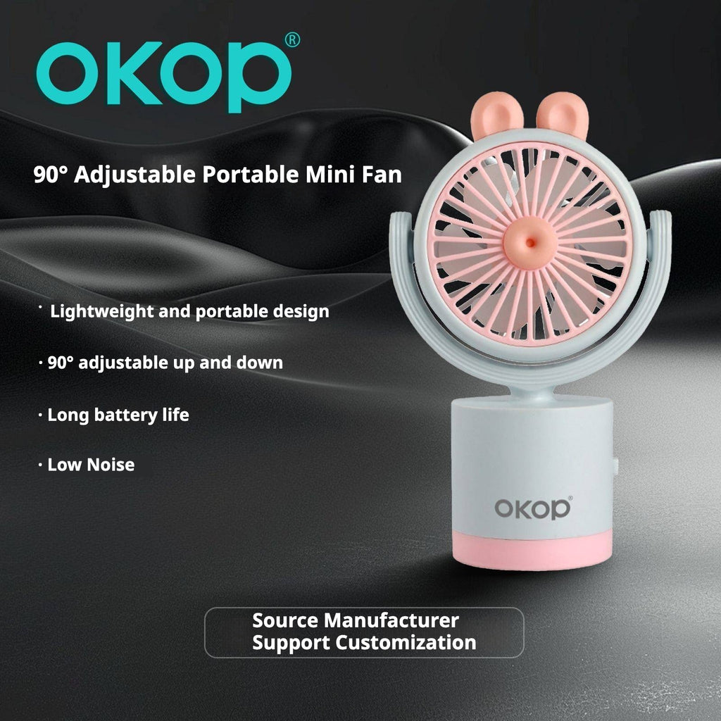 KP-F10 Portable de bureau portatif Mini ventilateur à faible bruit longue durée de vie de la batterie vente à chaud Bureau F