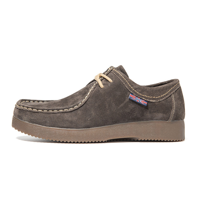 Style coréen occasionnel tendance Sneakers en cuir de style britannique tout en correspondance Hommes