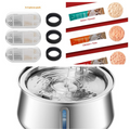 Tous les animaux en acier inoxydable Distributeur d'eau Type de piste ronde Grande capacité Chiens et chats Wat