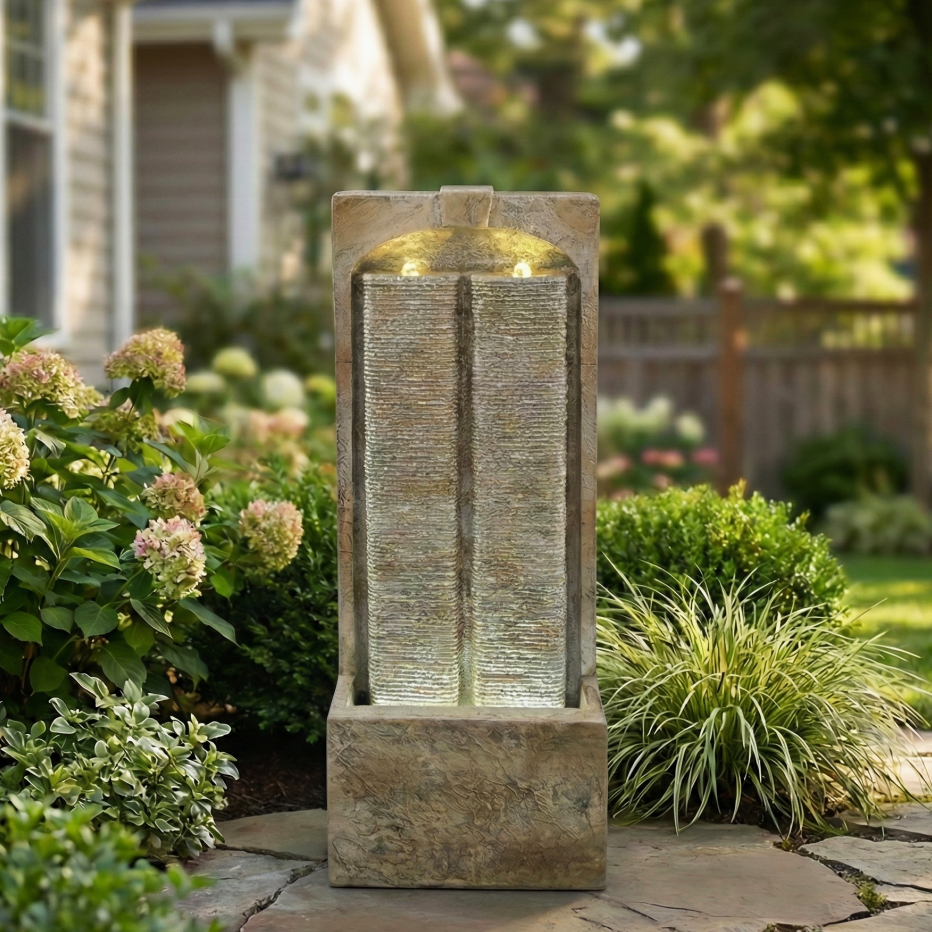 Fontaine extérieure d'eau de 39 pouces avec pompe
