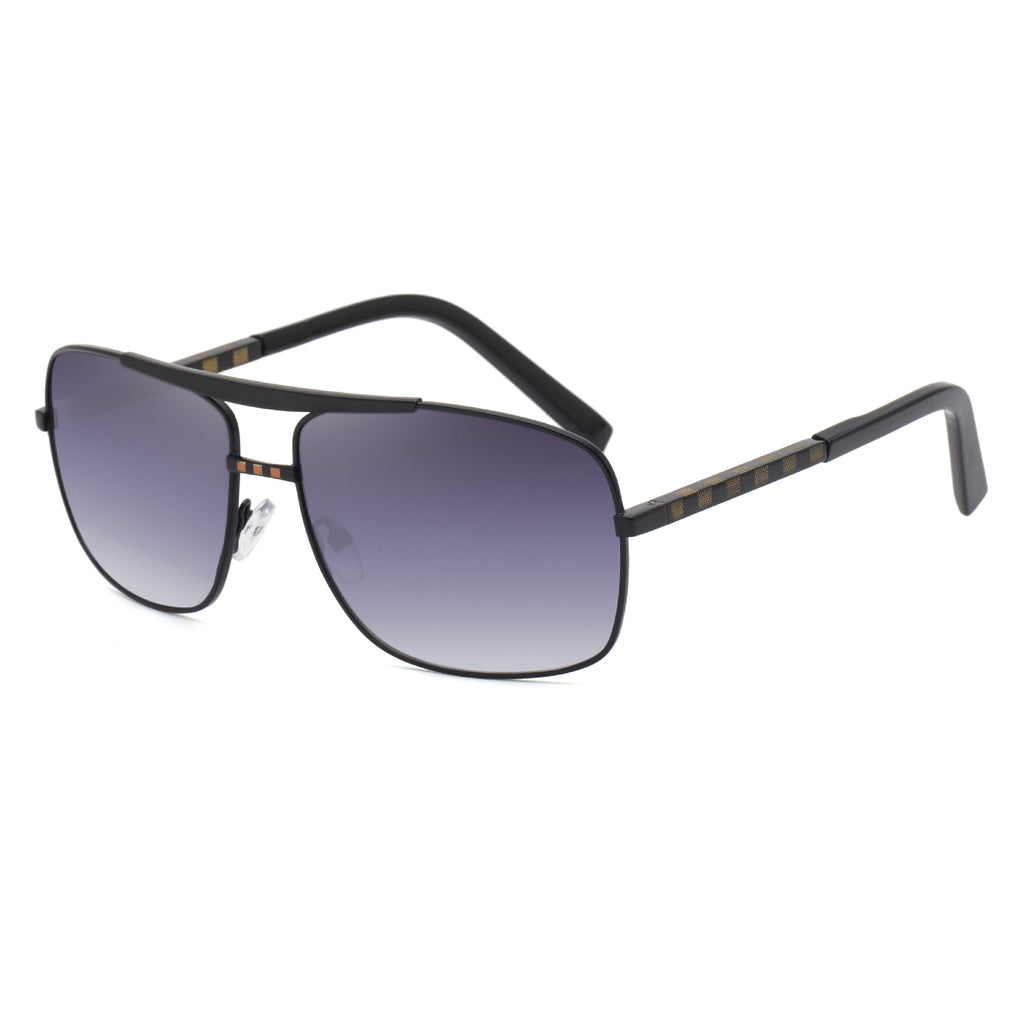 Lunettes de soleil ATTITUDE Homme Artistic Retro Box Slings Lunettes de soleil Trendy Homme Street Shades
