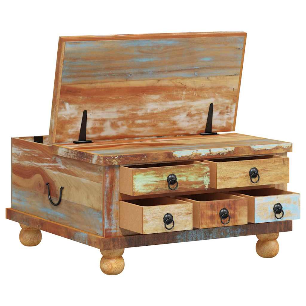 Table de café Bois recuit 70x Table de café Bois de mangue dure