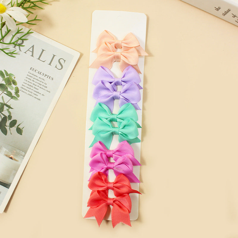 Vêtements de tête pour bébés Cheveux épingles Ornements pour enfants Bow Accessoires pour femmes