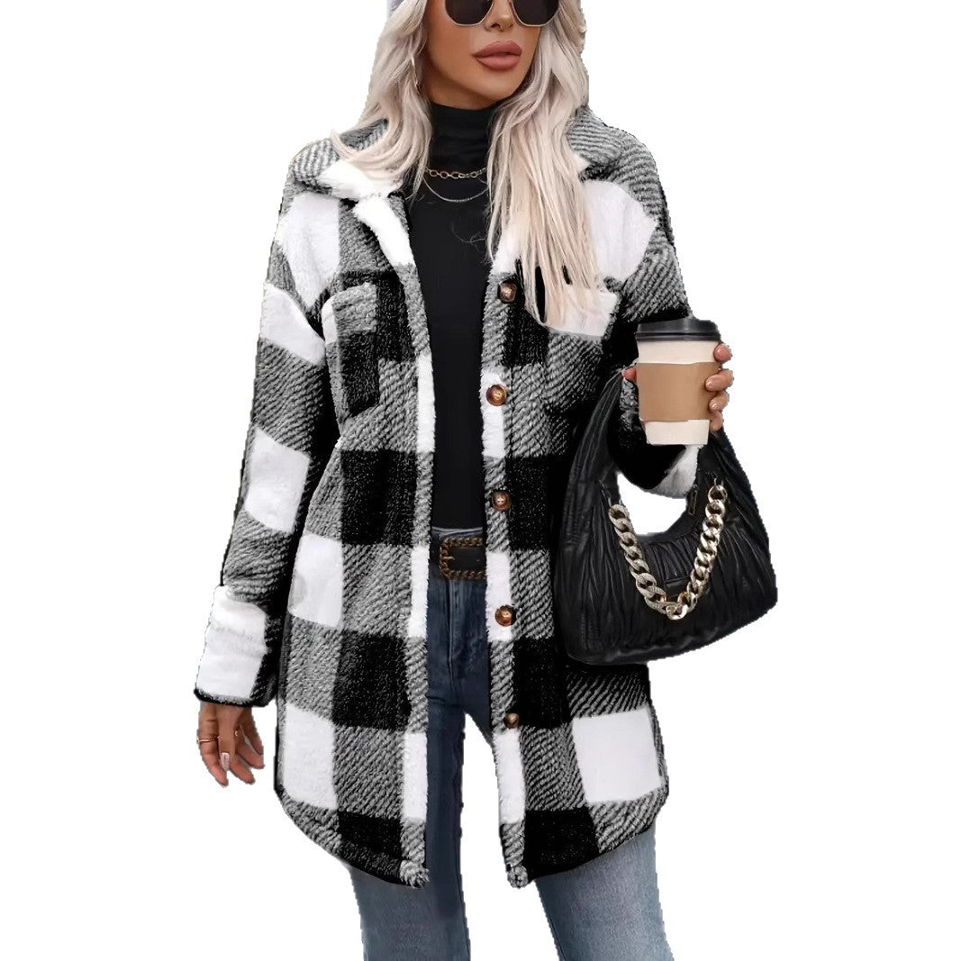 Femmes Élégante Manteau de Faux Fur