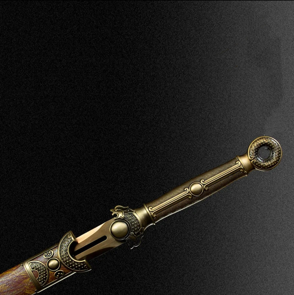 Jinsheng Integral Precious Sword High Manganese Steel Collection d'armes à froid auto-défense-
