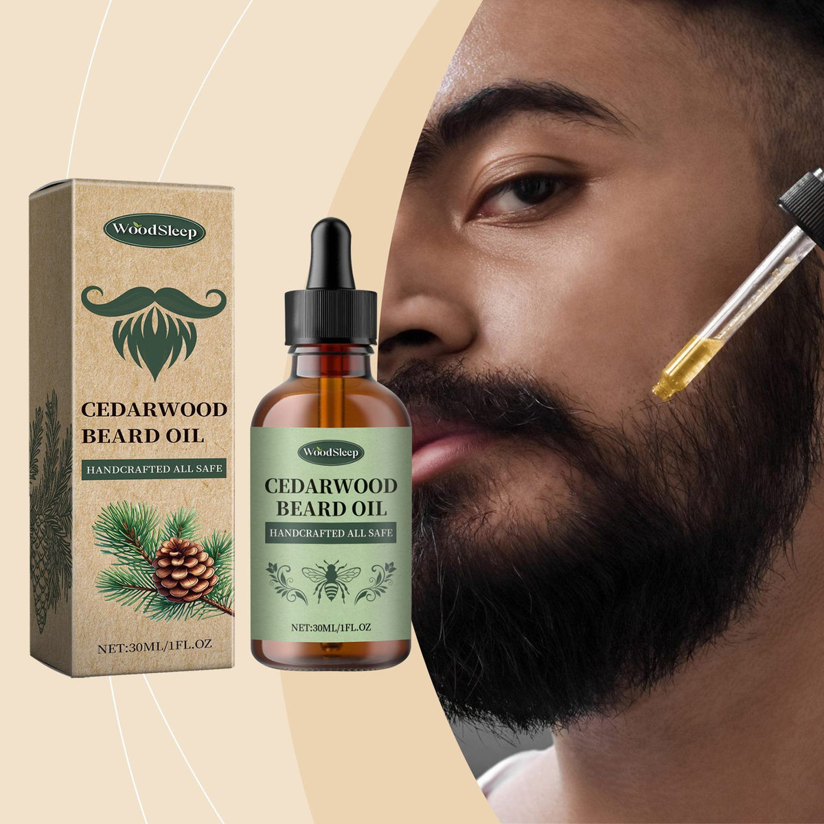 WOODSLEEP huile de conditionnement de la barbe