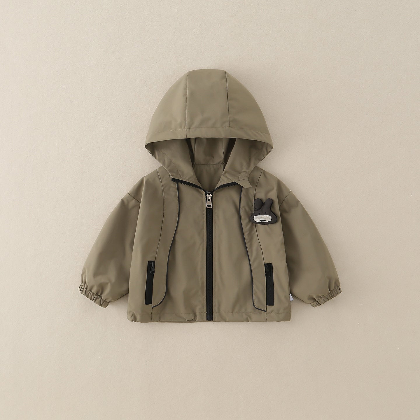 Garçons Hooded Outdoor Casual Windproof Veste Set