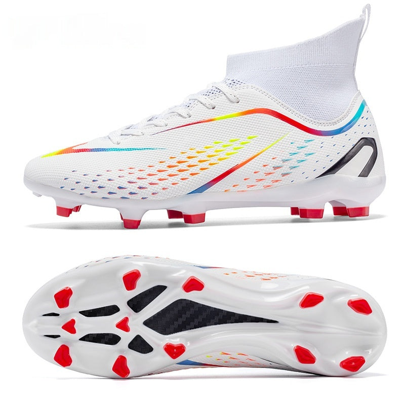 Chaussures de football pour enfants TF Broken Nail High-top Respirant