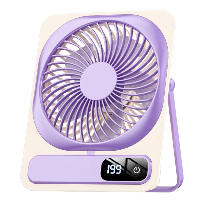 Affichage numérique Mini ventilateur de papier chargé USB