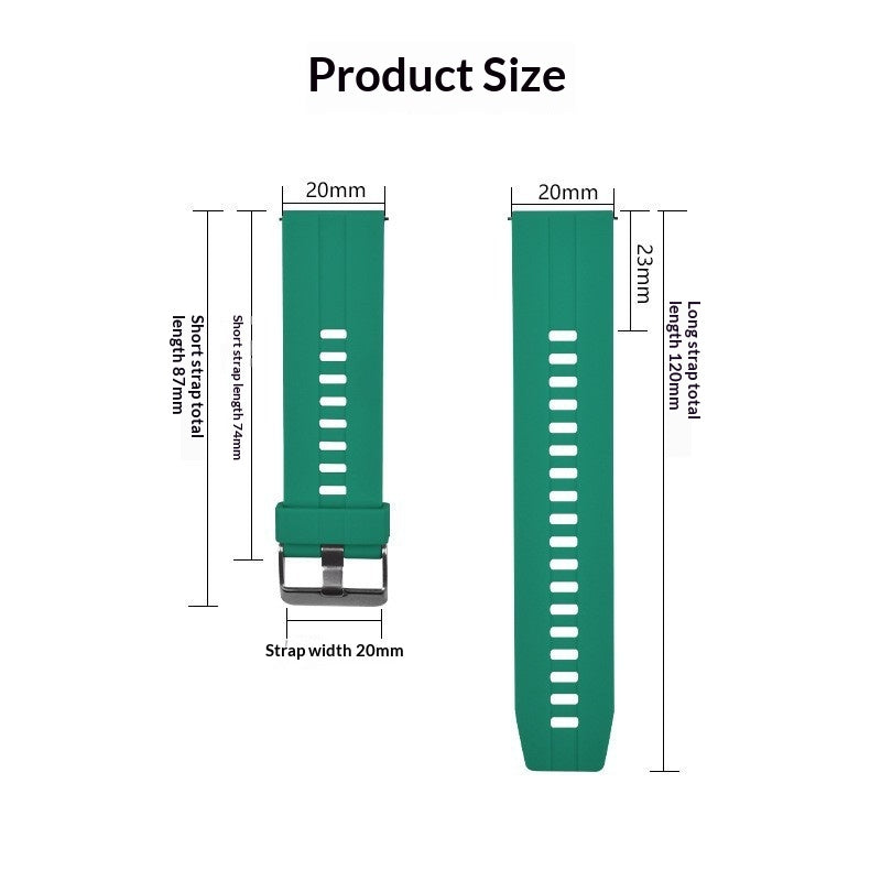 Convient aux bracelets de montres en silicone
