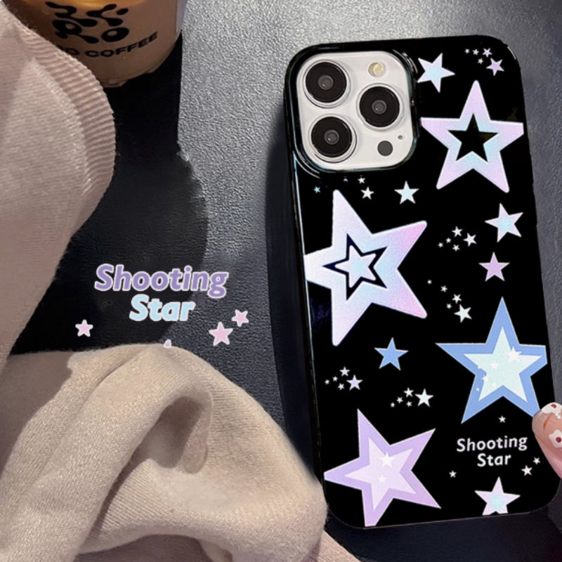 Cas créatif de téléphone mobile Niche Purple Star