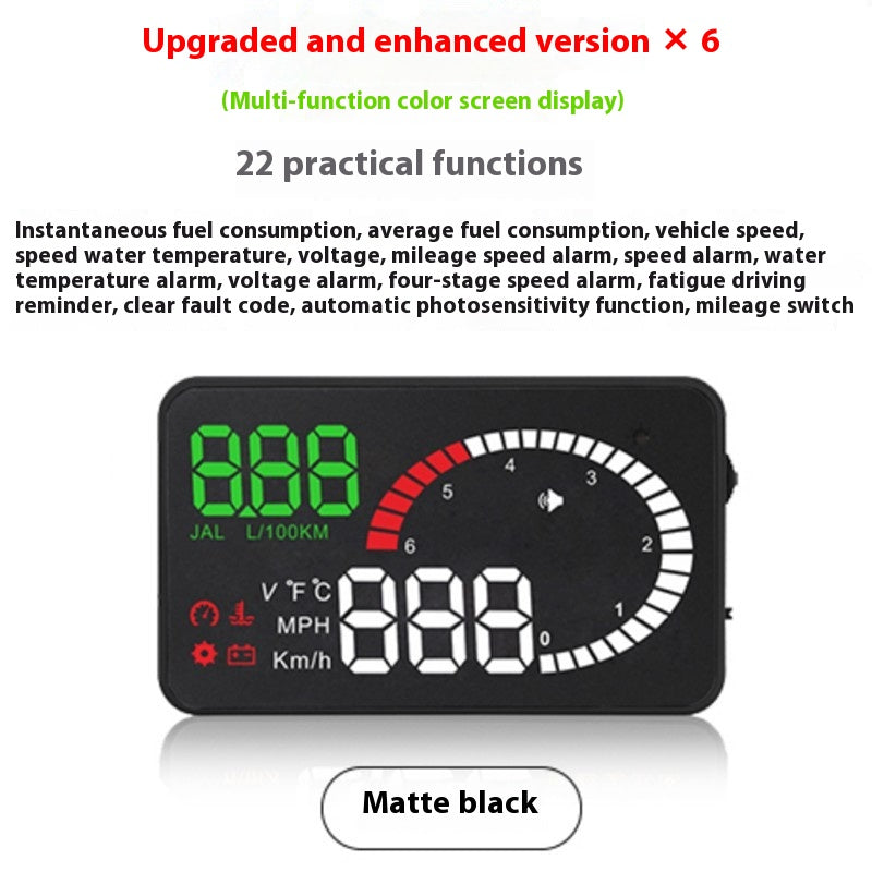 Projecteur de tension de consommation de carburant à tête HUD montée sur voiture