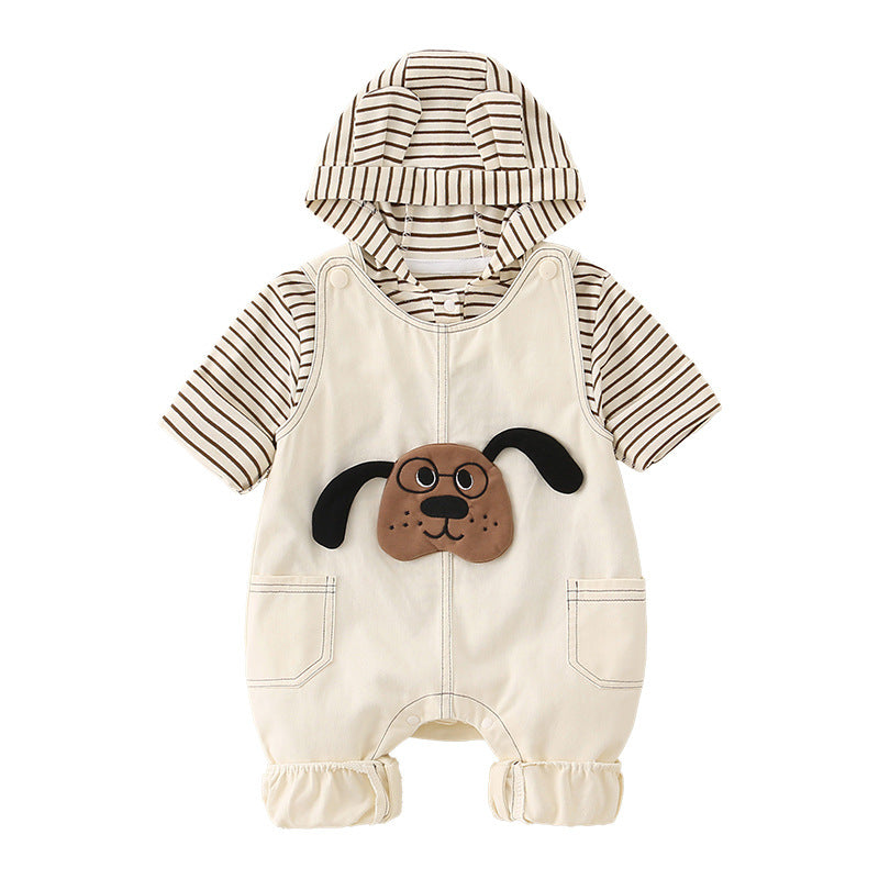 Pure Cotton Romper Set Pour Garçons Mignon Enfants Vêtements Bébé Garçon Outfits