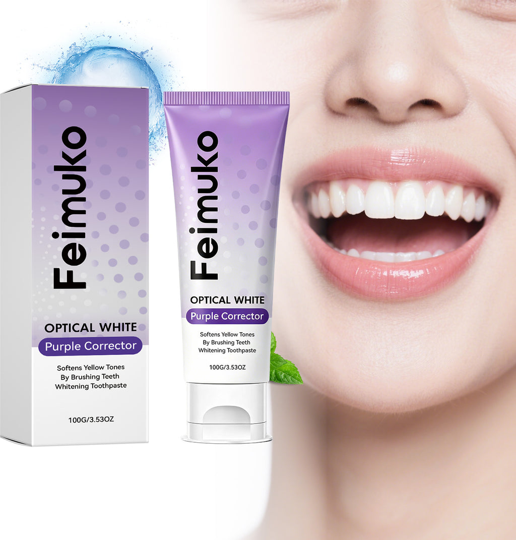 Dentifrice pourpre blanchissant