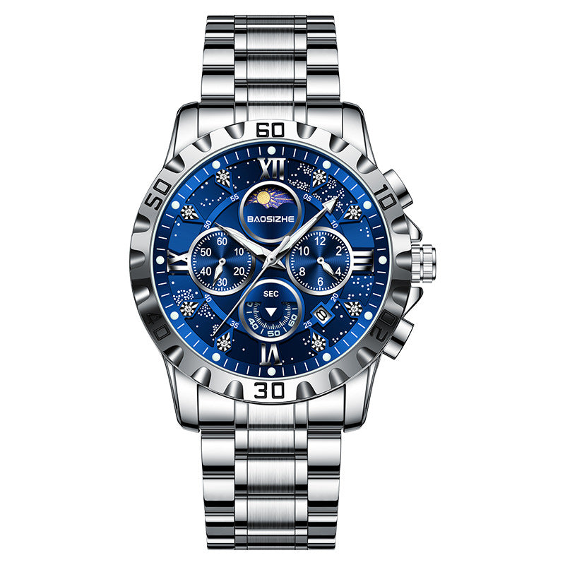 Montres automatiques non mécaniques Montres en acier imperméable Montres pour hommes