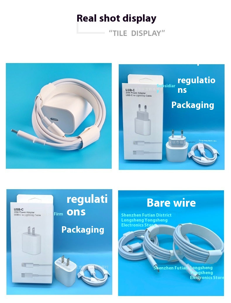 PD20w Chargeur 20W USB TYPE-C câble de charge de données
