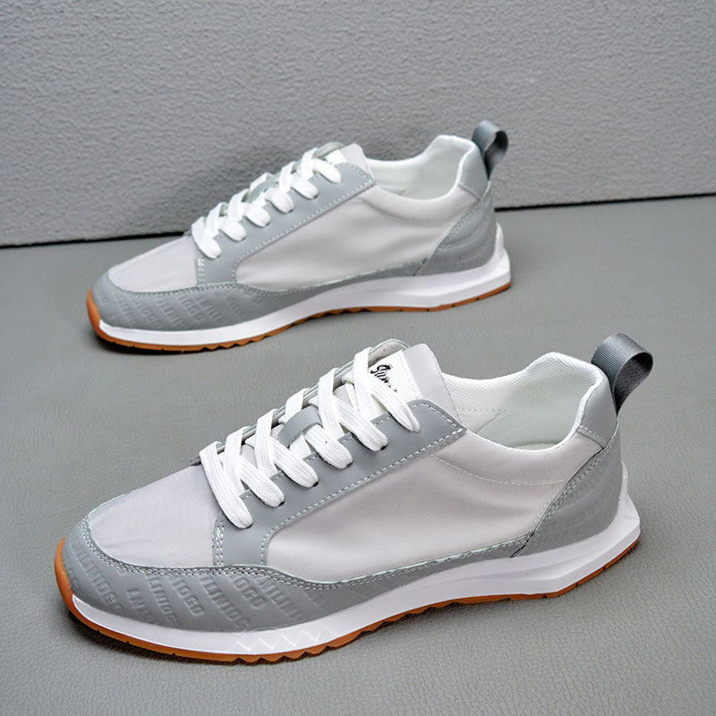 Breathable Ice-silk Fabric Argan Oil Men's Shoes