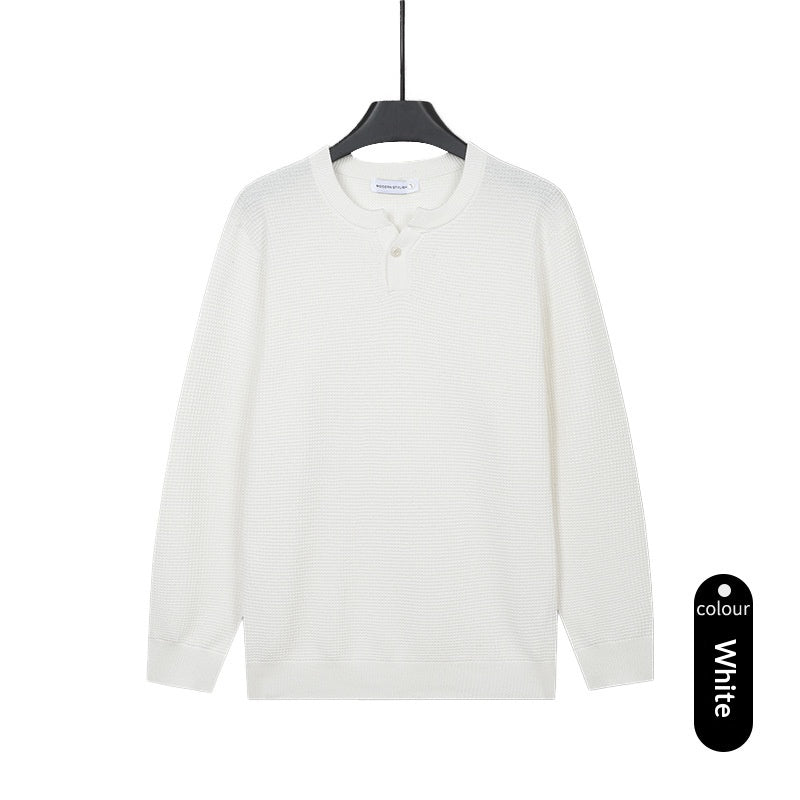Hommes Col tortue Tweater tricoté Tweater couleur solide Tweater