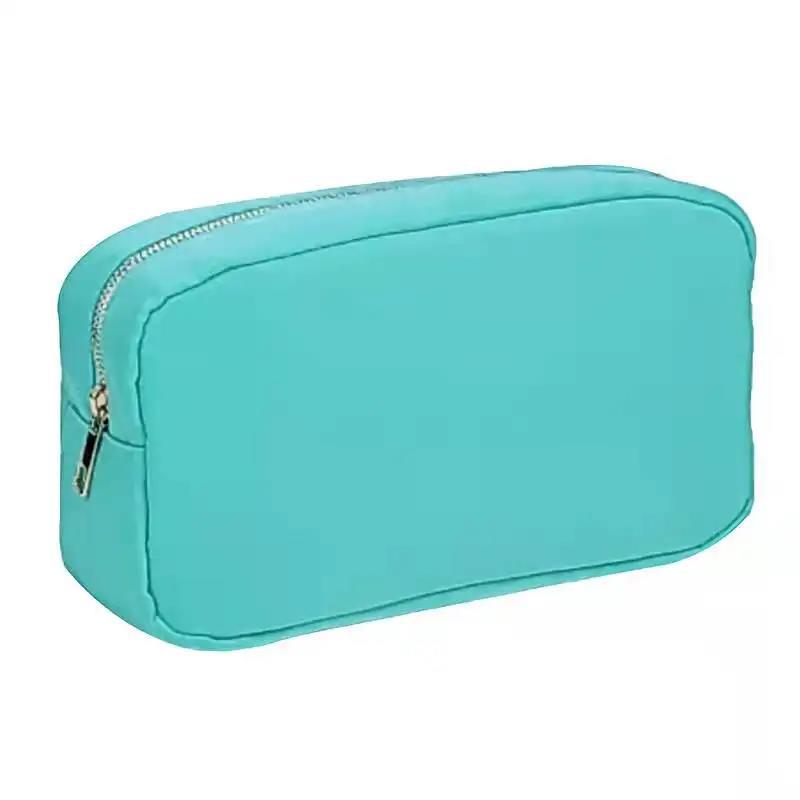 Sac de maquillage en nylon imperméable à l'eau à grande capacité