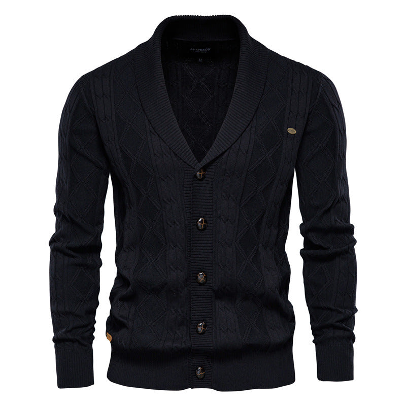 Chandail à manches longues pour homme Cardigan V-Neck
