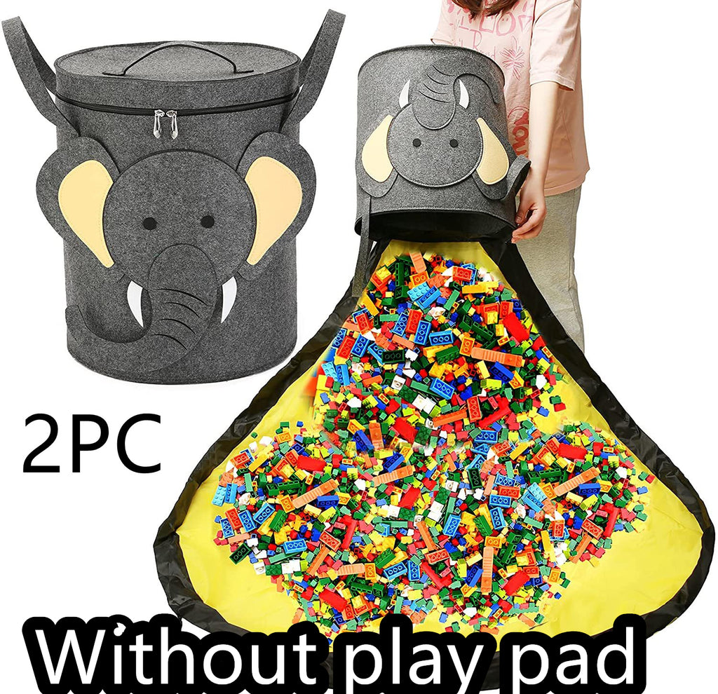 Sac de rangement feutre Toy Play Mat 2 en 1 Pull Rope