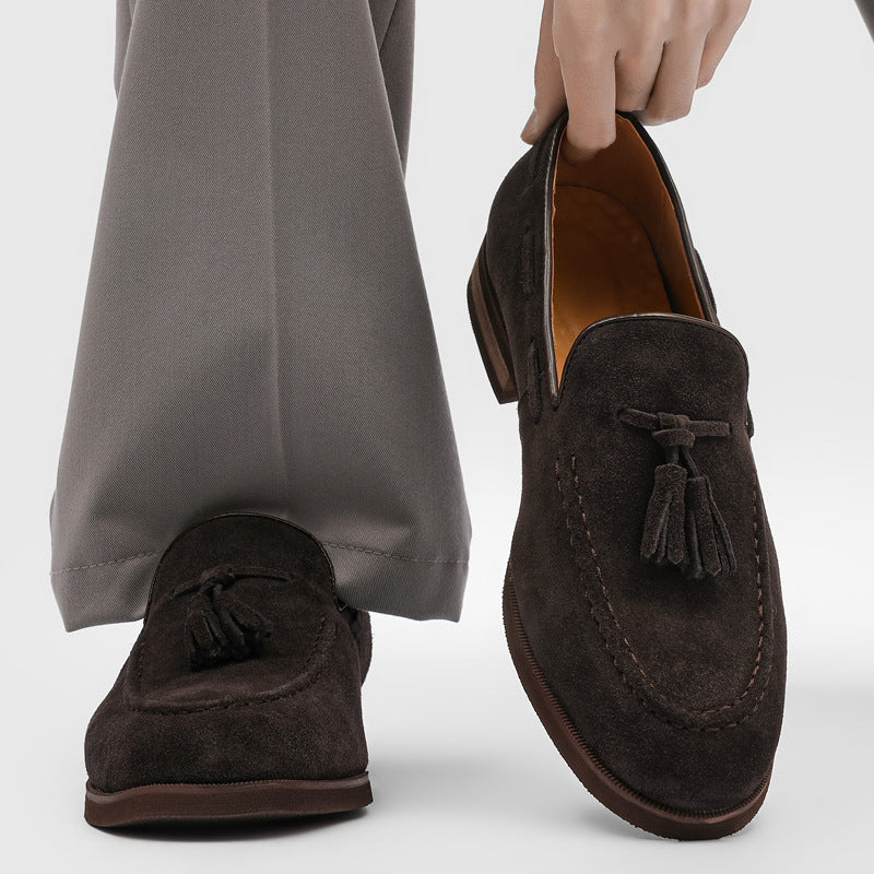 Hommes Slip-on chaussures en cuir Mocassins pour le transport