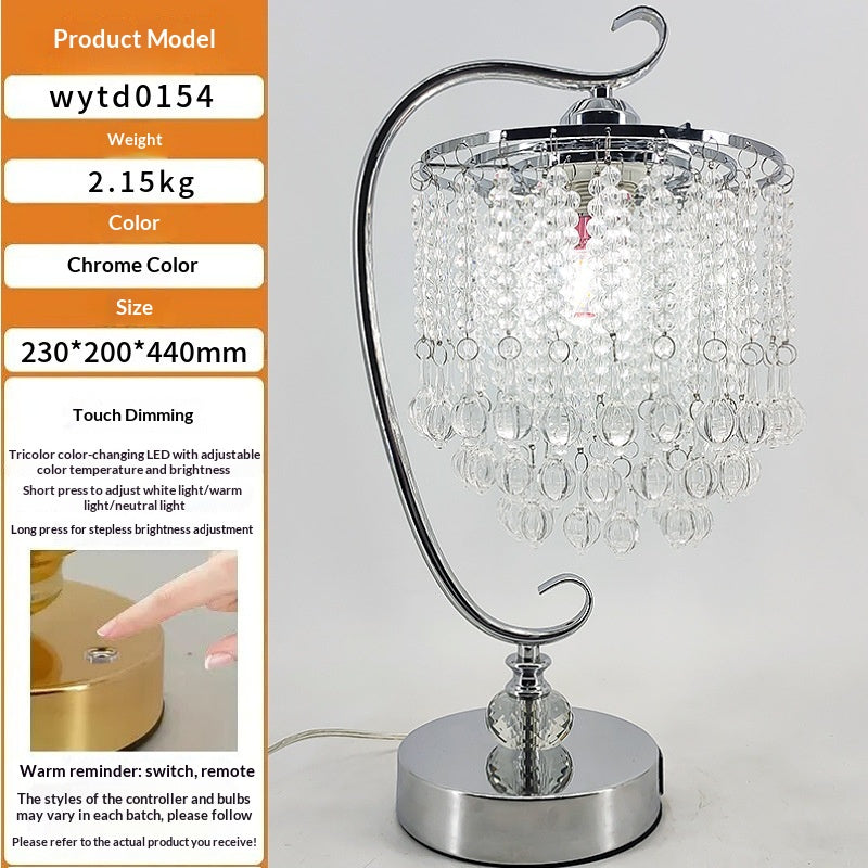 Chambre à coucher Creative Crystal Bedside de luxe de haute qualité lampe de table de luxe
