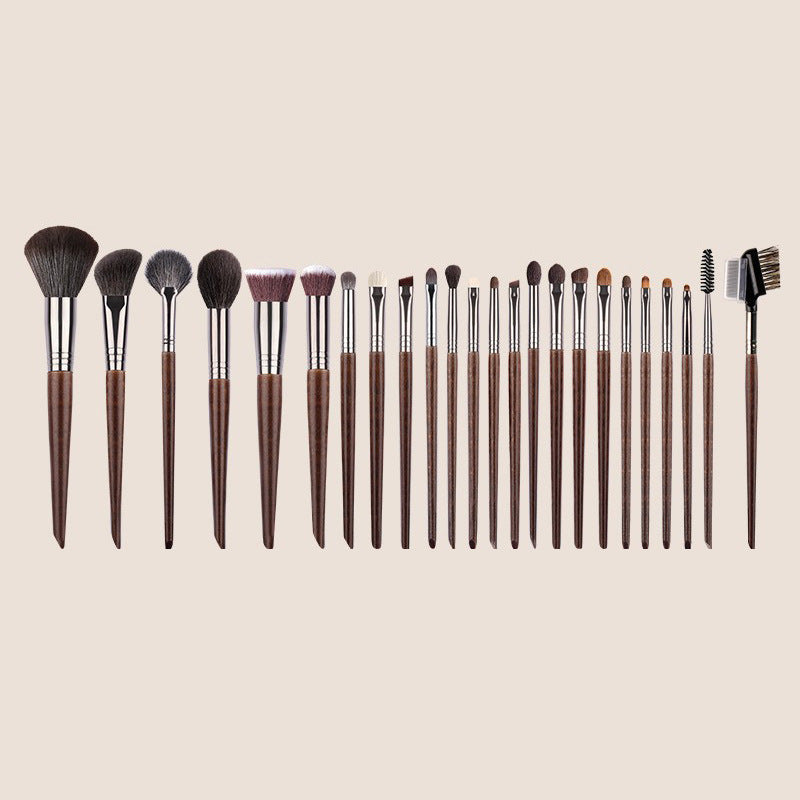 Set de brosse de maquillage pour cheveux d'animaux 24 pièces