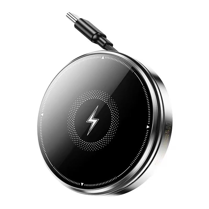 Support de charge sans fil magnétique rétractable 3-en-1 en alliage de zinc