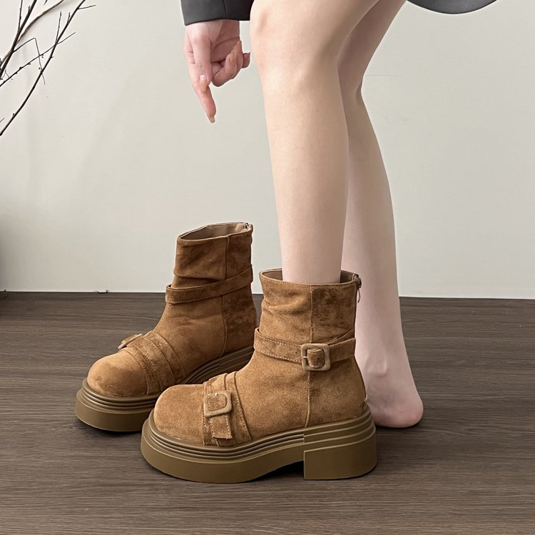 La plate-forme pour femmes haussement British Style Martin Bottes