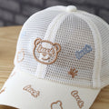 Ours de chance brodé pour enfants Respirant All-netted Brimless Outdoor Sunshade Baseball