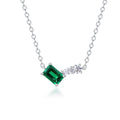 S925 Collier géométrique en argent sterling