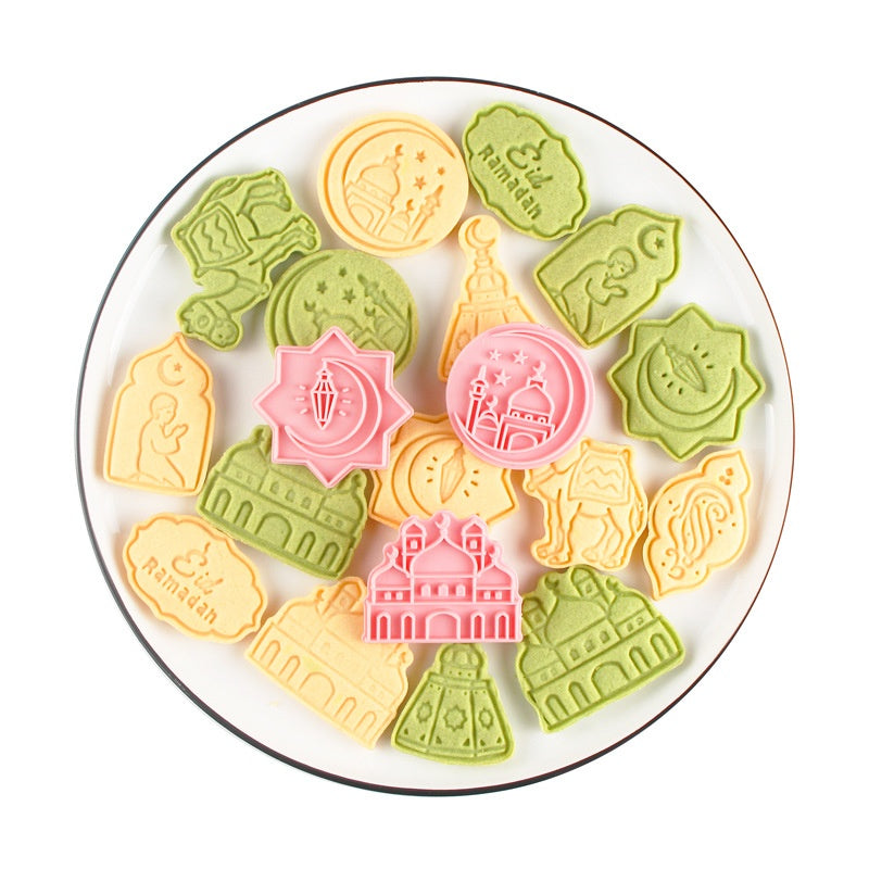 Cookie Mold 3d 3d Diy Plastic Suit Accueil Cake Cookie Type de presse Outil de cuisson Cutter