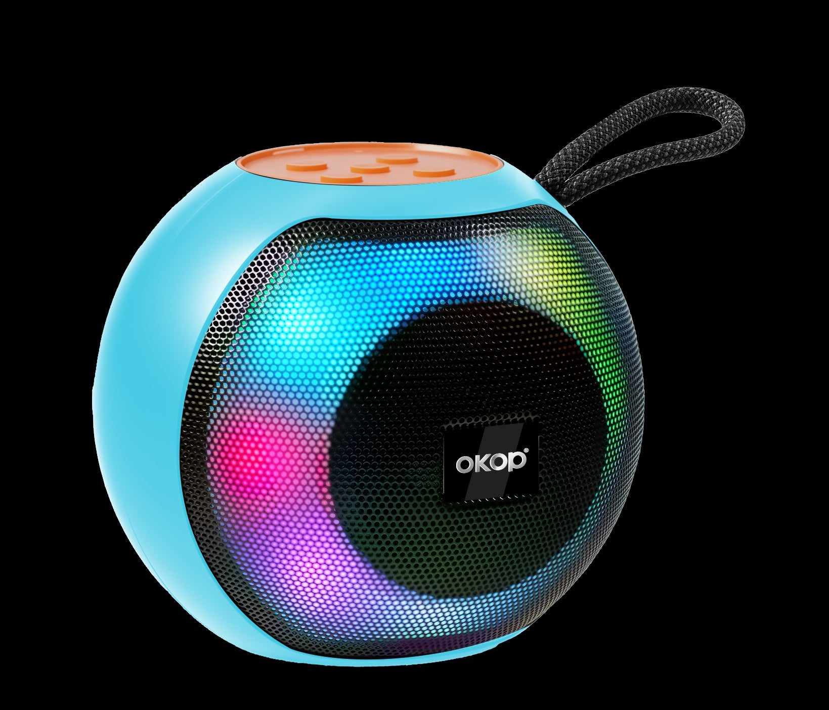 KP-586 Haut-parleur Bluetooth sans fil le plus vendu avec poignée portable et RGB Lighting Compa