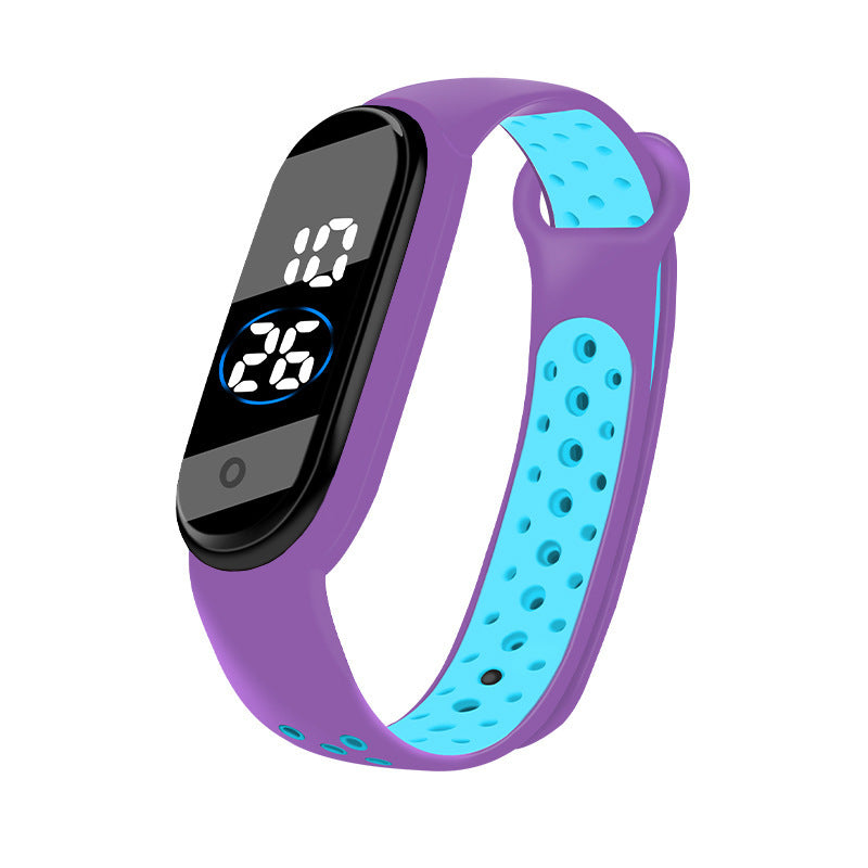 Waterproof Student bracelet de sport bicolore