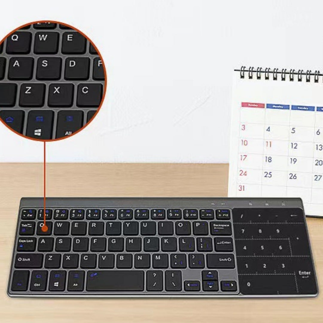 Mini 2 4guste Bluetooth sans fil avec Touch Pad Digital Keyboard Mouse Lightweight Applicab