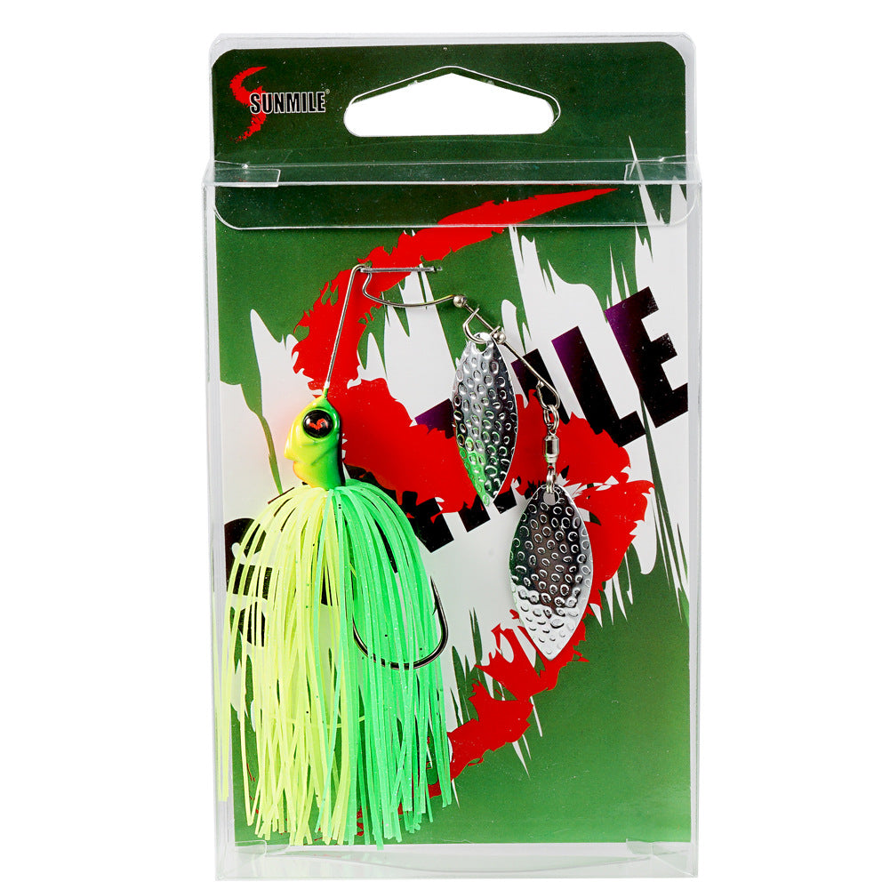 Rotation Composite Sequin Head Heavy Beard Guy Bionic Hard Bait Bass Crochet
