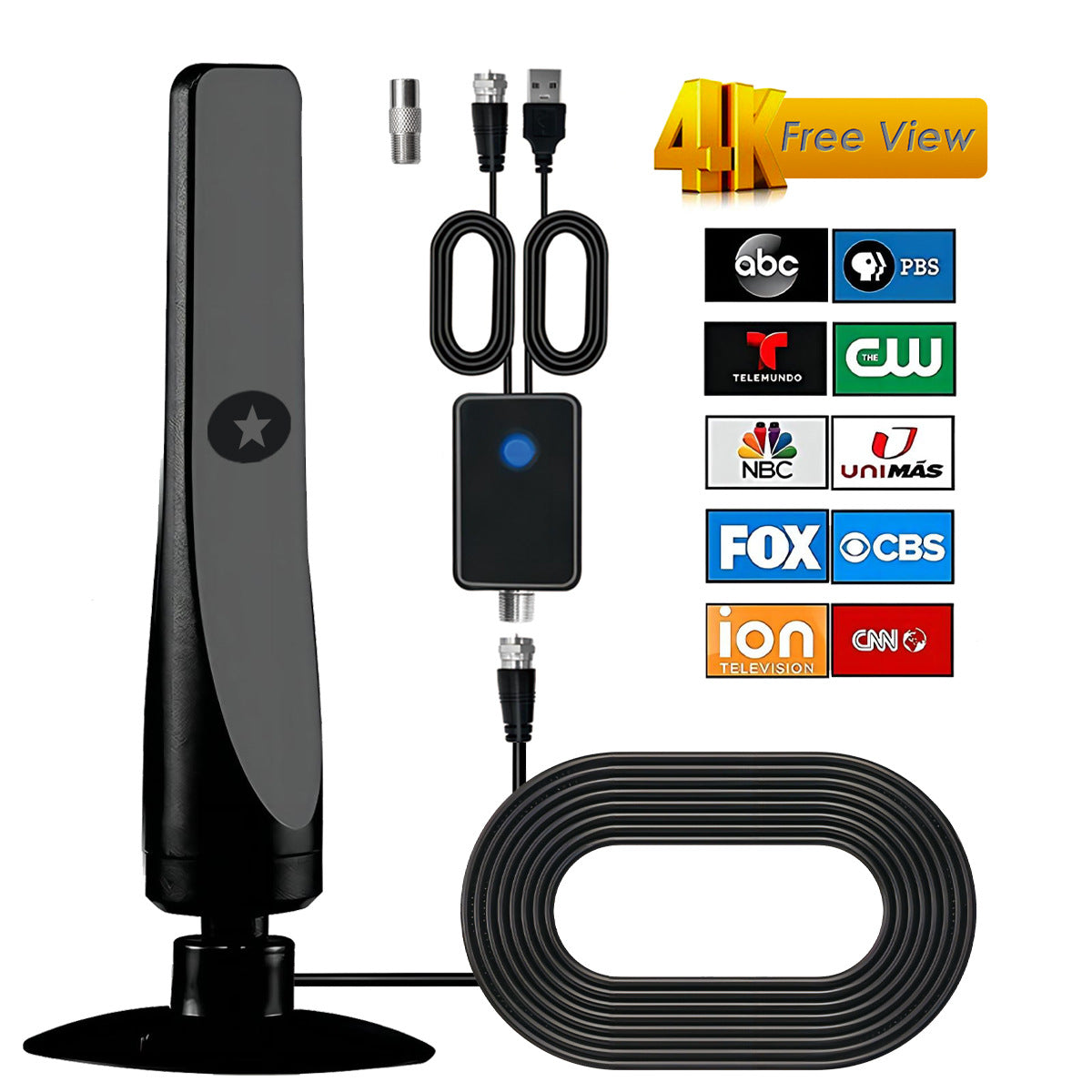 HDTV Vertical Suction Cup Ground Wave Digital TV Antenne haute définition DVB-T2