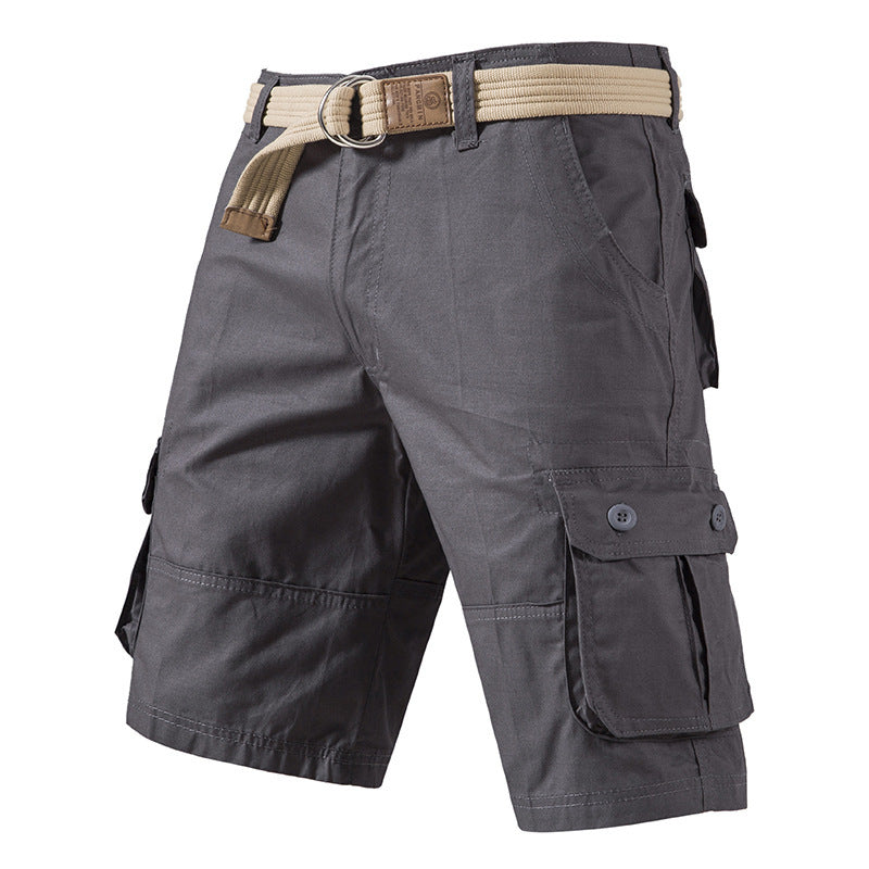 Homme Lavé Coton Multi Poche Casual Longueur du genou