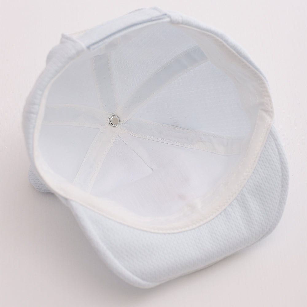 Été bébé Mesh respirant ombre au soleil doux bordé chapeau avec brodé petit soleil et trois