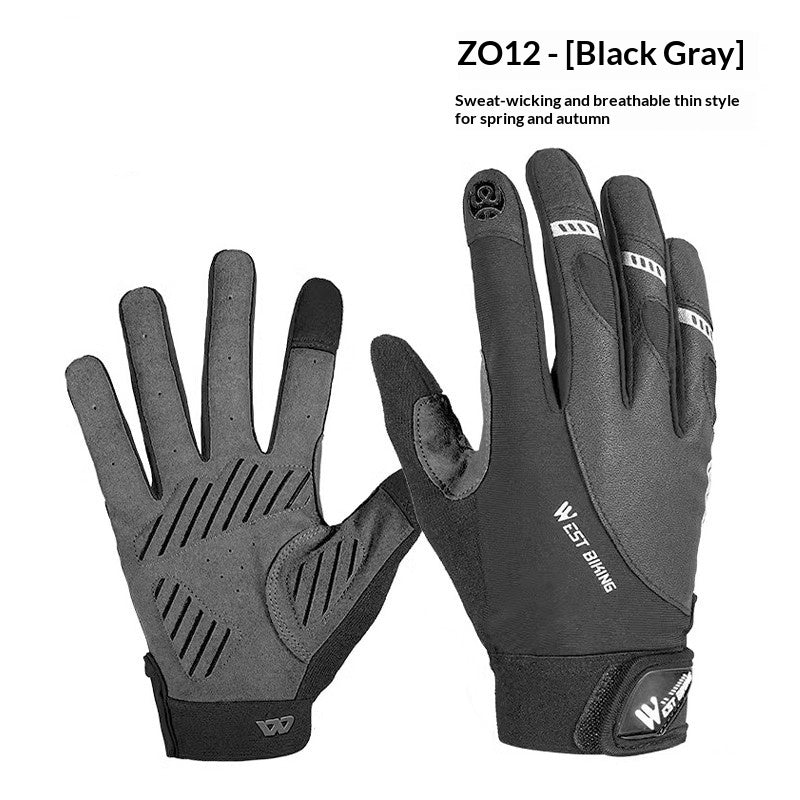 Gants de vélo SpringSummer à écran tactile Gants Full-Finger pour motos et Bic