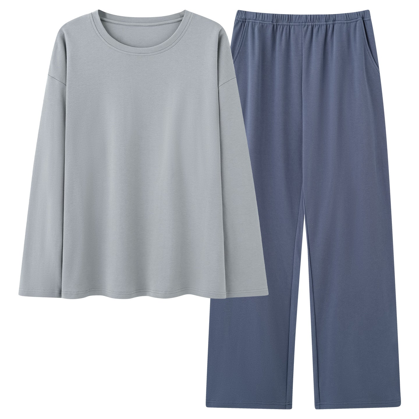 Ensemble pyjama en coton 100 hommes avec top à manches longues et pantalons longs