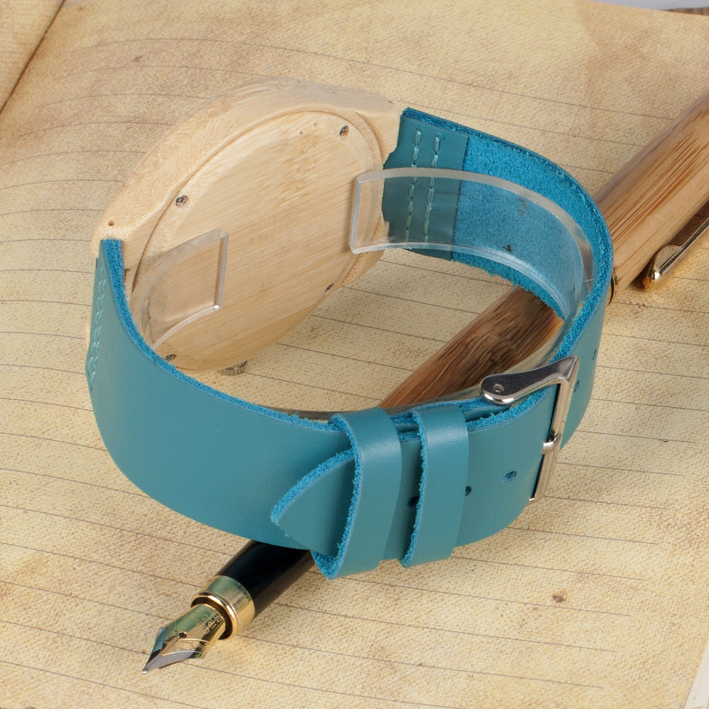 Montre Quartz en bois classique F20