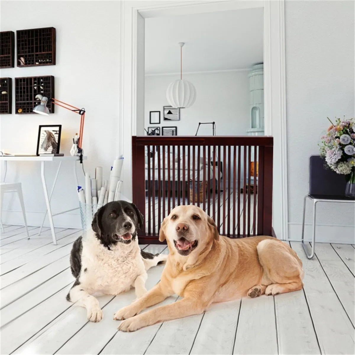 Porte en bois pour animaux 3 panneaux