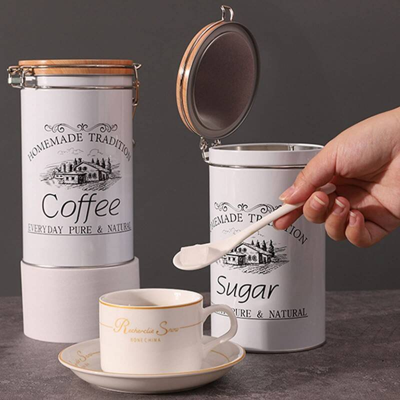 1000ml 35OZ de café de thé de sucre boîte de 3