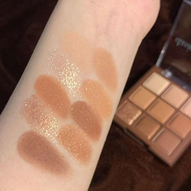 Chocolat Moka de neuf couleurs Eyeshadowshimmer et Matte