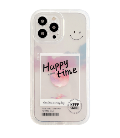 Gradient Transparent Couleur Cloud Lettre 13 12 11 Pro Pro Max Mobile Phone Case