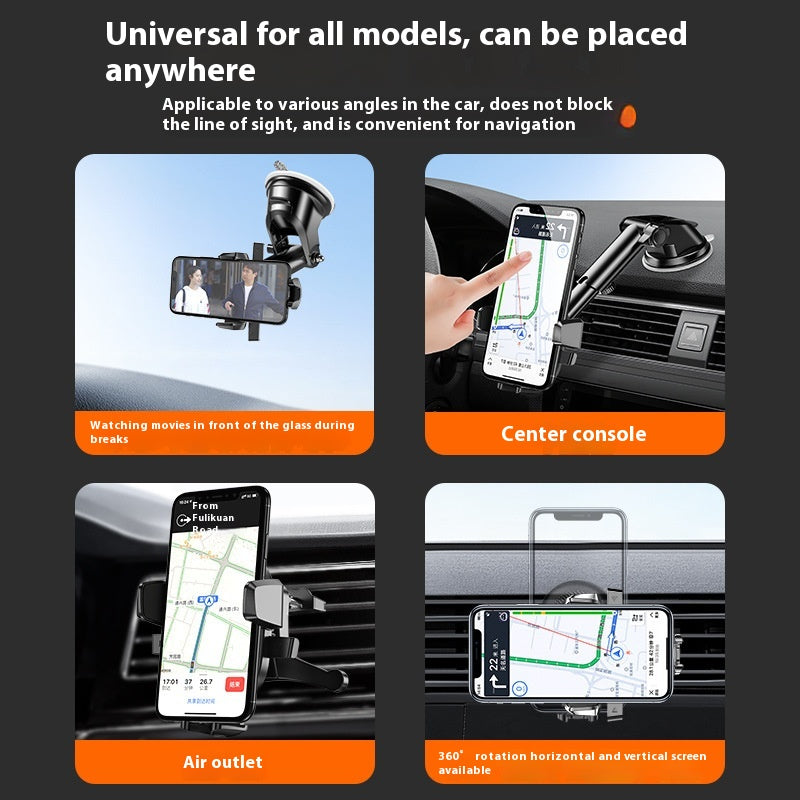 Car Auto Lock Level Up Extension Suction Type Phone Holder